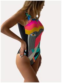 img 2 attached to One-piece swimsuit / ETTO / with cups / women''s sports / for the pool / slimming / closed / solid / for girls