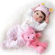 doll reborn girl milana (soft stuffed) / baby doll reborn logo