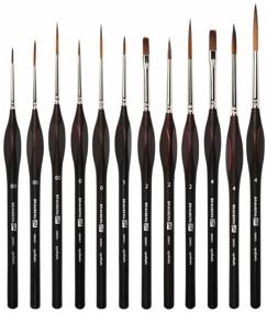img 3 attached to Brushes / brushes professional synthetic for drawing set of 12 pieces, Brauberg Art Classic, Ergonomic