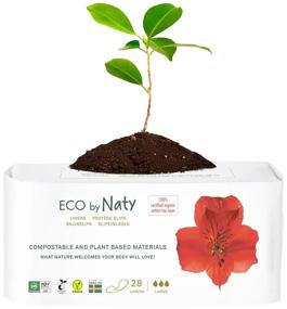 img 3 attached to Eco panty liners Naty large, natural, biodegradable, cotton, 28 pcs.
