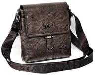 men''s bag tablet "status bags". size: 18x20 cm. color: brown / planet of wallets logo