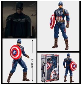 img 3 attached to Figurine Captain America 17cm . Flexes in 13 places