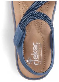 img 2 attached to Rieker sandals, size 37, blue