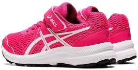 img 1 attached to ASICS Contend 7 sneakers, size K12US (30EU), pink glo/white