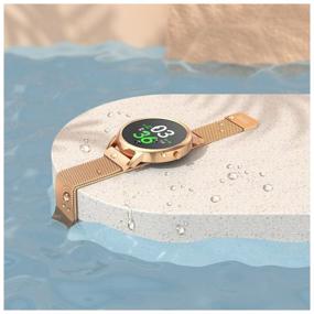 img 2 attached to WATERPROOF ROUND Round Smart Watch / Wrist Watch Round Digital / Rose Gold
