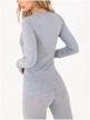 active women''s thermal underwear (longsleeve pants), col. gray melange logo