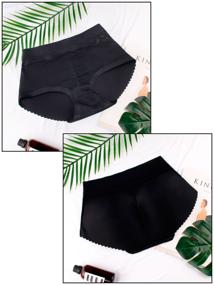 img 1 attached to Shapewear / Seamless underwear for women / Briefs with drawstring / Postnatal color black, size L