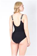 women''s one-piece swimsuit csiman with printed shoulder straps logo