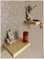home decor sr /bathroom shelf/solid wood/hinged/wall mounted/floating логотип