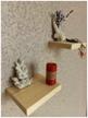 home decor sr /bathroom shelf/solid wood/hinged/wall mounted/floating logo