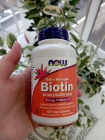 img 4 attached to NOW Biotin Extra Strength 10 mg Capsules, 10 mg, 120 Caps