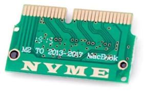 img 2 attached to Adapter GSMIN DP49 12 16-Pin NGFF M.2 NVME SSD for MacBook Air A1465 A1466 Pro A1398 A1502 (Green)