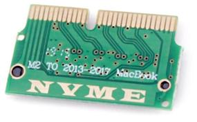 img 4 attached to Adapter GSMIN DP49 12 16-Pin NGFF M.2 NVME SSD for MacBook Air A1465 A1466 Pro A1398 A1502 (Green)