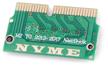adapter gsmin dp49 12 16-pin ngff m.2 nvme ssd for macbook air a1465 a1466 pro a1398 a1502 (green) logo