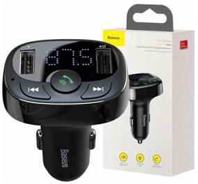 img 3 attached to Cigarette Lighter Car Charger / FM Transmitter /Baseus T typed S-09A wireless MP3 car charger