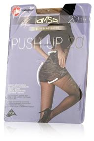 img 1 attached to Tights Omsa PUSH-UP, 20 den, size 3-M, nero