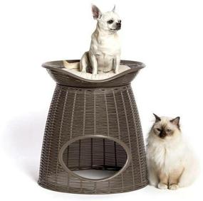 img 2 attached to House for dogs and cats Bama Pet Pasha house with cushions 52x60x46 cm 52 cm 60 cm oval light brown/beige 46 cm