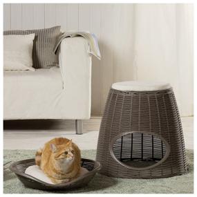 img 3 attached to House for dogs and cats Bama Pet Pasha house with cushions 52x60x46 cm 52 cm 60 cm oval light brown/beige 46 cm