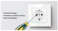 electric socket double dixis 2 gang socket with ports 2 usb / 2 type-c eu (86x146) (tkeuc-2), white logo