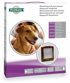 img 1 attached to Door for dogs and cats PetSafe StayWell Original 2 Way brown small 17.8 x 15.2 cm (1 pc)