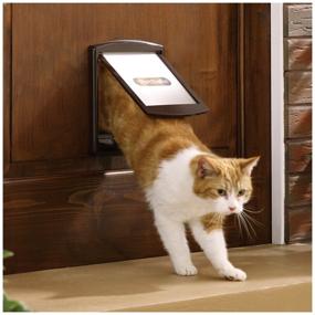 img 2 attached to Door for dogs and cats PetSafe StayWell Original 2 Way brown small 17.8 x 15.2 cm (1 pc)