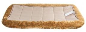 img 4 attached to Bed for dogs and cats Midwest QuietTime Faux Fur Deluxe Bolster 91x58x8 cm 91 cm 58 cm cinnamon 8 cm
