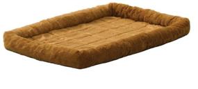 img 3 attached to Bed for dogs and cats Midwest QuietTime Faux Fur Deluxe Bolster 91x58x8 cm 91 cm 58 cm cinnamon 8 cm