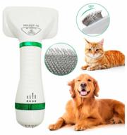hair dryer brush (2 in 1) for combing the hair of cats and dogs / comb for cats логотип