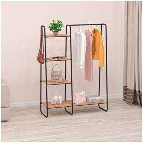 img 3 attached to Wardrobe system with shelves "Scandinavia 1", black