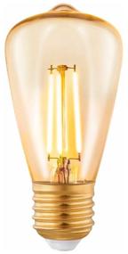 img 3 attached to LED filament lamp Eglo E27 3.5W 2200K amber 11553