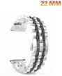 universal strap 22 mm for smart watches samsung, huawei, amazfit, honor/ block bracelet logo