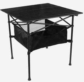 img 2 attached to Tourist table, 70 x 70 x 70 cm, with organizer, black