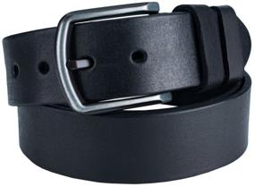 img 3 attached to Men''s belt made of genuine leather BM974/D. Black (125 cm)