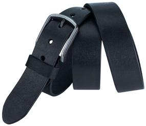 img 1 attached to Men''s belt made of genuine leather BM974/D. Black (125 cm)