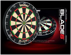 img 4 attached to Target for Darts, Winmau Blade 6, professional level, thin plates