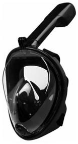 img 3 attached to Underwater snorkeling mask with action camera mount, size L/XL, black
