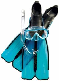img 2 attached to Snorkeling set CRESSI RONDINELLA BAG, blue, size 43/44 (fins + mask + snorkel + bag)