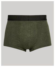 img 4 attached to Superdry boxer shorts set, size XL, black/olive/grey, 3 pcs.