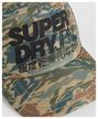 superdry baseball cap, one size, green camo logo
