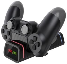 img 3 attached to DOBE charging station for 2 controllers PS4 / PS4 Slim / PS4 PRO with indicators, TP4-19005