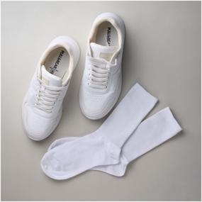 img 2 attached to Set of 5 pairs of men''s sports socks "Neva-Sox" white, size 25 (38-40)