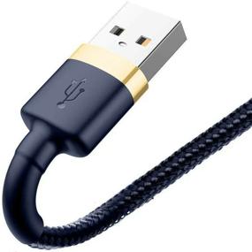 img 2 attached to Cable USB - Lightning 2m Baseus Cafule Cable 1.5A - Blue/Gold (CALKLF-CV3)