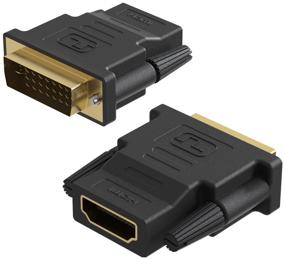 img 1 attached to Adapter adapter GSMIN RT-91 DVI-I (24 5) (M) - HDMI (F) (Black)