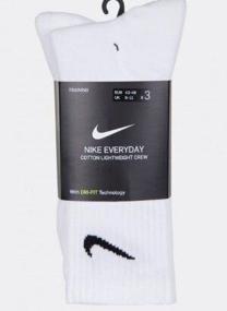 img 2 attached to Nike sx7676-100 Unisex Socks Set White (42-46) Size L