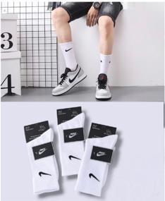 img 3 attached to Nike sx7676-100 Unisex Socks Set White (42-46) Size L