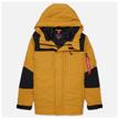alpha industries avalanche primaloft men''s parka jacket yellow, size s logo