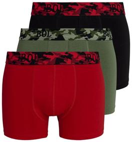 img 4 attached to BOL Men&quot;s boxer shorts set, 3 pcs.