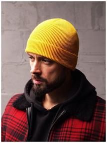 img 3 attached to Hat Cousteau beanie knitted ALEKON men''s women''s unisex size 54-60