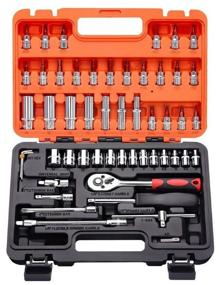 img 2 attached to Auto Tool Set, Auto Tool Set in Case, 53 Pieces, Ratchet, Allen Wrenches, Sockets, Screwdriver