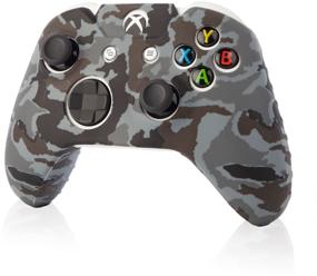 img 4 attached to Protective silicone case for controller Microsoft Xbox One, Xbox Series S, Series X (controller X Box 1, Series C, Series X, Ex) grey, camouflage